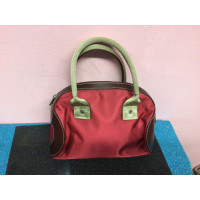 Lancel Handtasche aus Canvas in Rot