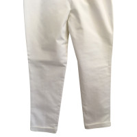 Christian Dior Paire de Pantalon en Coton en Blanc