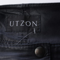 Utzon Trousers Leather in Grey