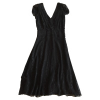 John Galliano Black lace dress