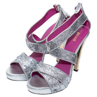 Just Cavalli Pumps/Peeptoes Leather in Silvery