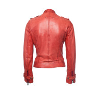 Goosecraft Jacke/Mantel aus Leder in Rot