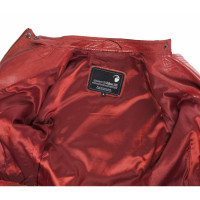 Goosecraft Jacke/Mantel aus Leder in Rot