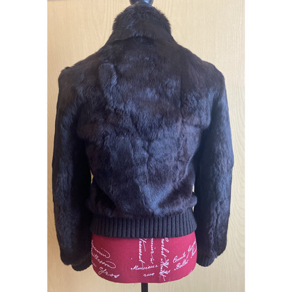 Max & Co Jacket/Coat Fur in Brown