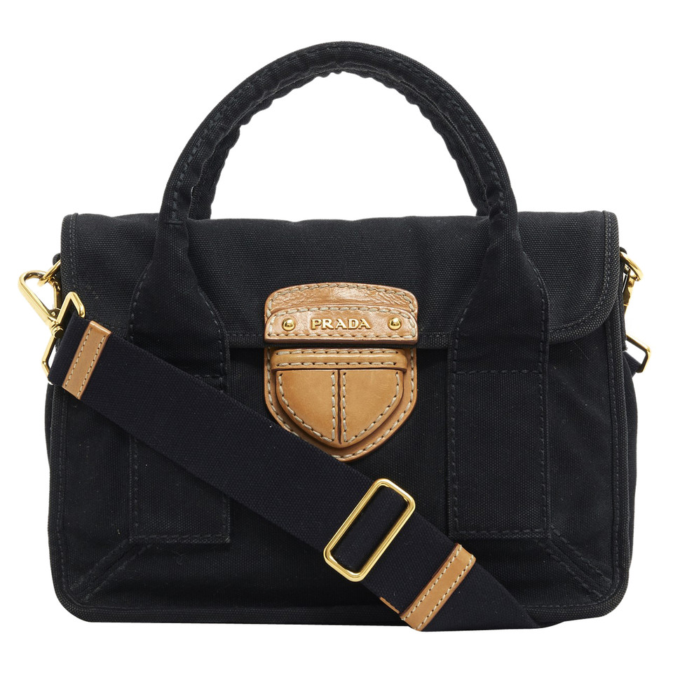 Prada Shoulder bag Canvas in Black