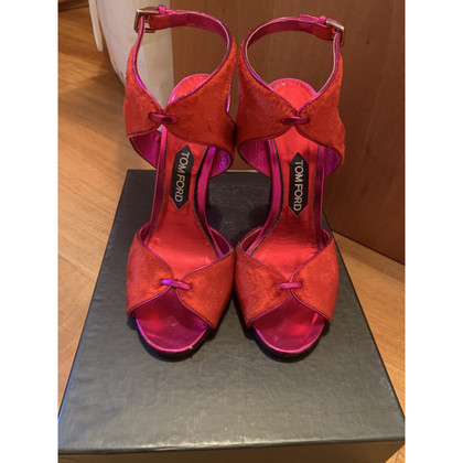 Tom Ford Sandalen aus Pelz in Rosa / Pink
