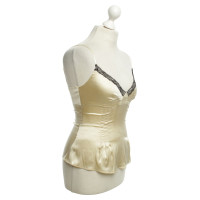 D&G Spitzentop in crema