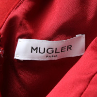 Mugler Dress Wool in Red