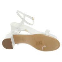 Mansur Gavriel Sandals Leather in White