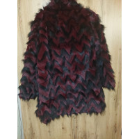 Antik Batik Jacket/Coat Fur in Bordeaux