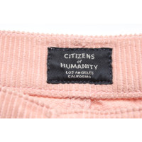 Citizens Of Humanity Paio di Pantaloni in Cotone in Rosa