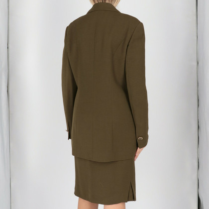Karl Lagerfeld Anzug aus Wolle in Khaki