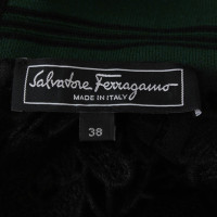 Salvatore Ferragamo Kanten jurk in zwart