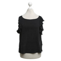 Armani Top en soie noir