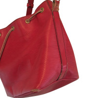 Louis Vuitton "Grand Noé Epi leather" in red