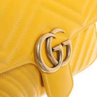 Gucci Marmont Bag in Pelle in Giallo