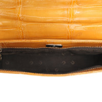 Aigner Shoulder bag Patent leather in Ochre