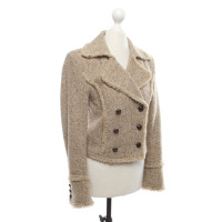 Strenesse Giacca/Cappotto in Lana in Beige