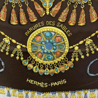 Hermès Carré 90x90 Zijde in Bruin