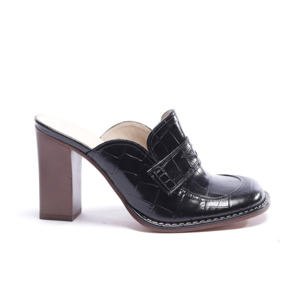 Loewe Pumps/Peeptoes Leer in Zwart