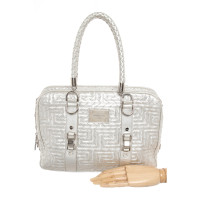 Versace Handtasche aus Leder in Silbern