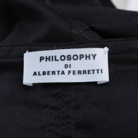 Alberta Ferretti Top en Coton en Noir