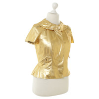 Louis Vuitton Gouden lederen blouse