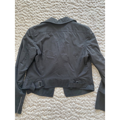 Sportmax Jacke/Mantel aus Baumwolle in Schwarz