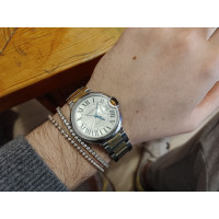 Cartier Armbanduhr aus Stahl in Grau