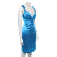 Roberto Cavalli Kleid aus Seide in Blau