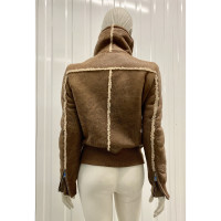 Dolce & Gabbana Jacket/Coat Leather in Brown