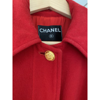 Chanel Jas/Mantel Kasjmier in Rood