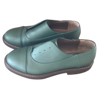Marni Chaussures à lacets en Cuir en Vert