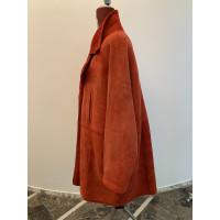 Mariella Burani Jacket/Coat Suede in Red
