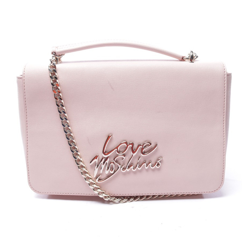 pink love moschino bag