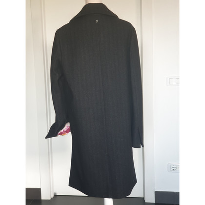 Dondup Jacket/Coat Wool in Grey