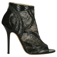 Jimmy Choo Stiefeletten aus Leder in Schwarz