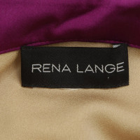 Rena Lange chemisier en soie beige / violet
