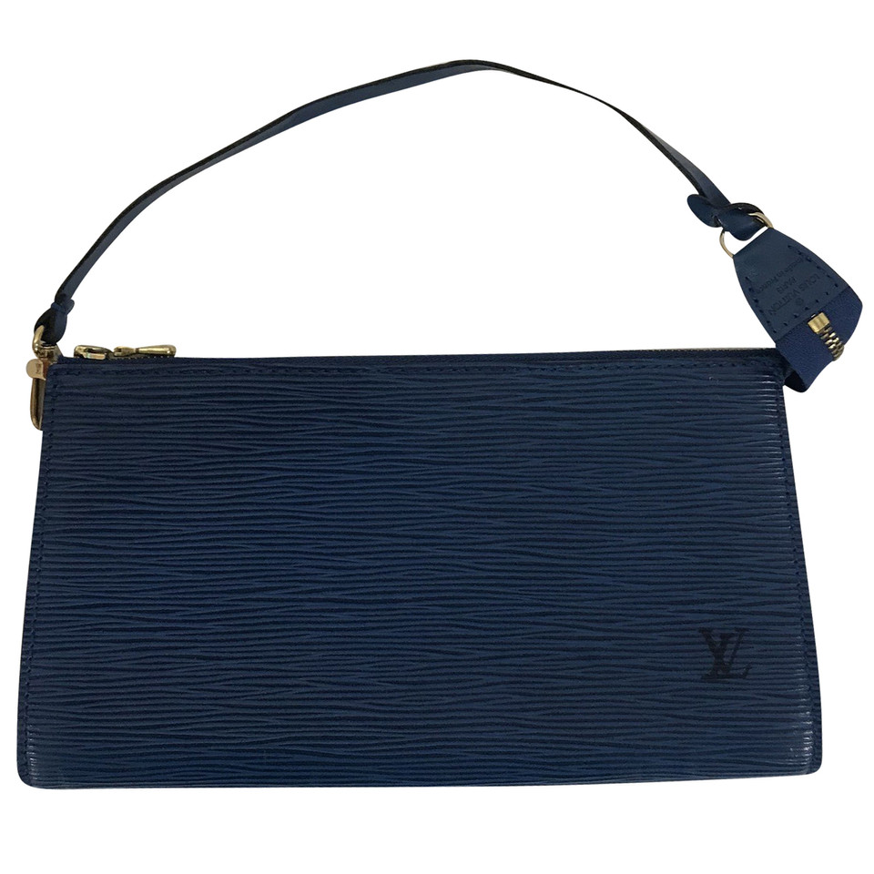 Louis Vuitton Pochette in Tela in Blu