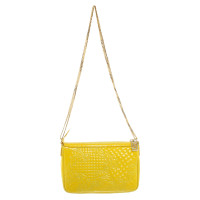 Gianni Versace Lakleer tas in het geel