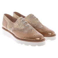 Baldinini Lace-up shoes Leather in Gold
