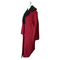 Aquascutum Jacke/Mantel aus Wolle in Rot