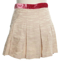 Dolce & Gabbana Short skirt in Beige / Fuchsia