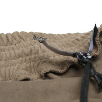 Arma Skirt Leather in Khaki