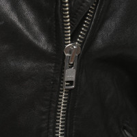 Isabel Marant Etoile Jacke/Mantel aus Leder in Schwarz