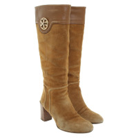 Tory Burch Boots in mustard yellow