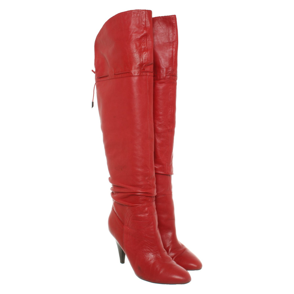 Guess Stiefel aus Leder in Rot