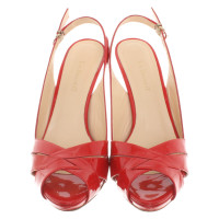 L.K. Bennett Sandals Patent leather in Red
