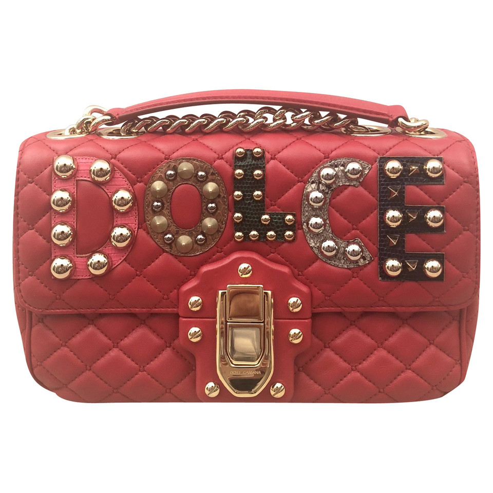 Dolce & Gabbana Lucia Bag en Cuir en Rouge