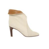 Chloé Ankle boots Canvas in Cream